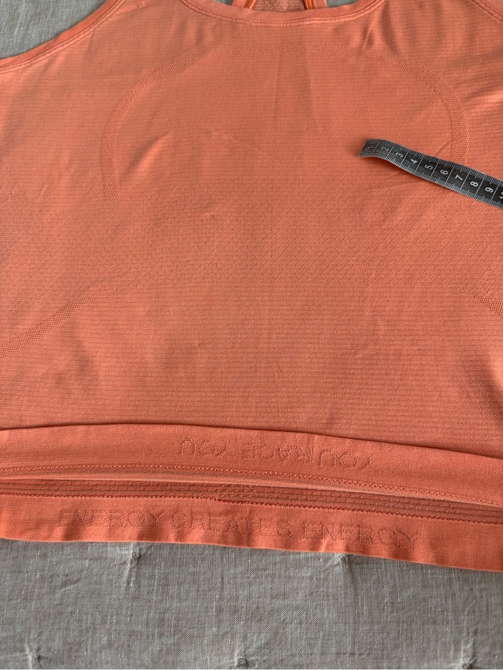 Lululemon Peach Racerback Tank Top Size 10 - Picture 3 of 7